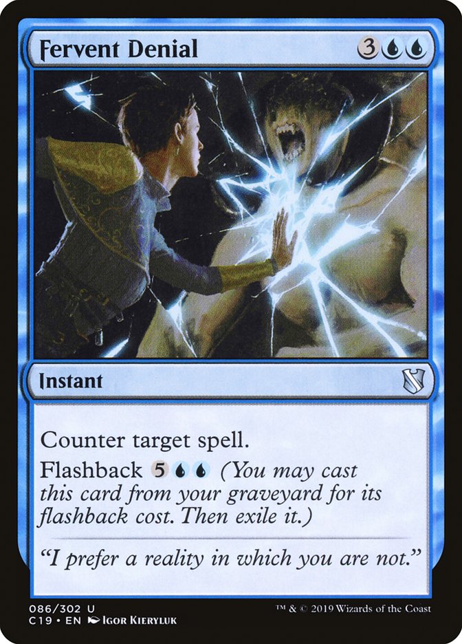 Fervent Denial [Commander 2019] | Total Play