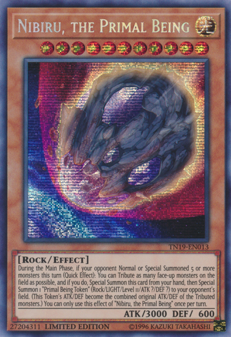 Nibiru, the Primal Being [TN19-EN013] Prismatic Secret Rare | Total Play