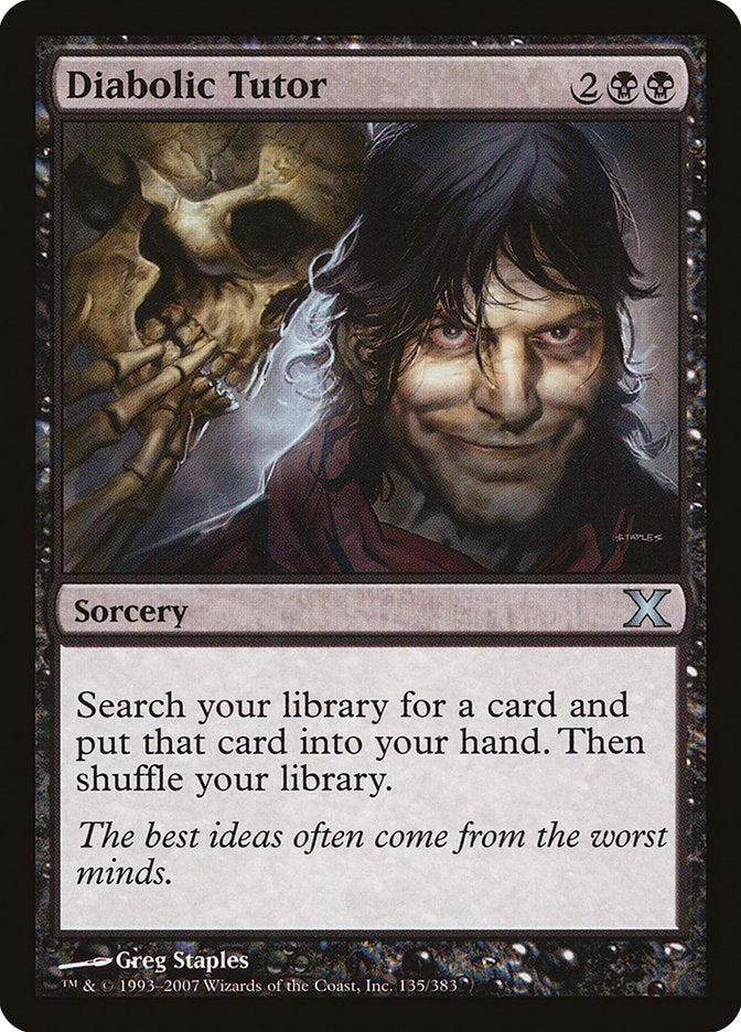 Diabolic Tutor [Tenth Edition] | Total Play