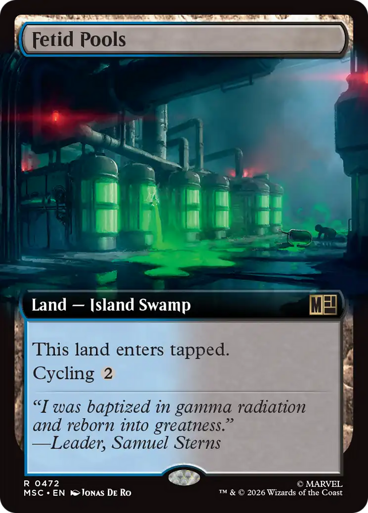 Fetid Pools (Extended Art) [Marvel Super Heroes Commander] | Total Play