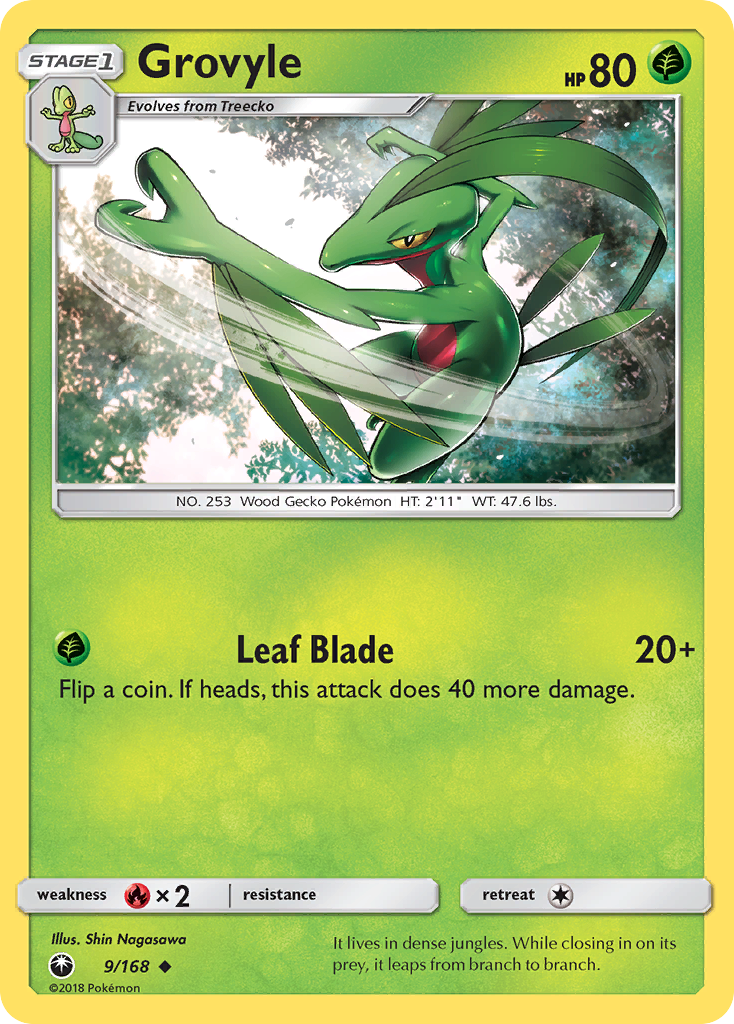 Grovyle (9/168) [Sun & Moon: Celestial Storm] | Total Play