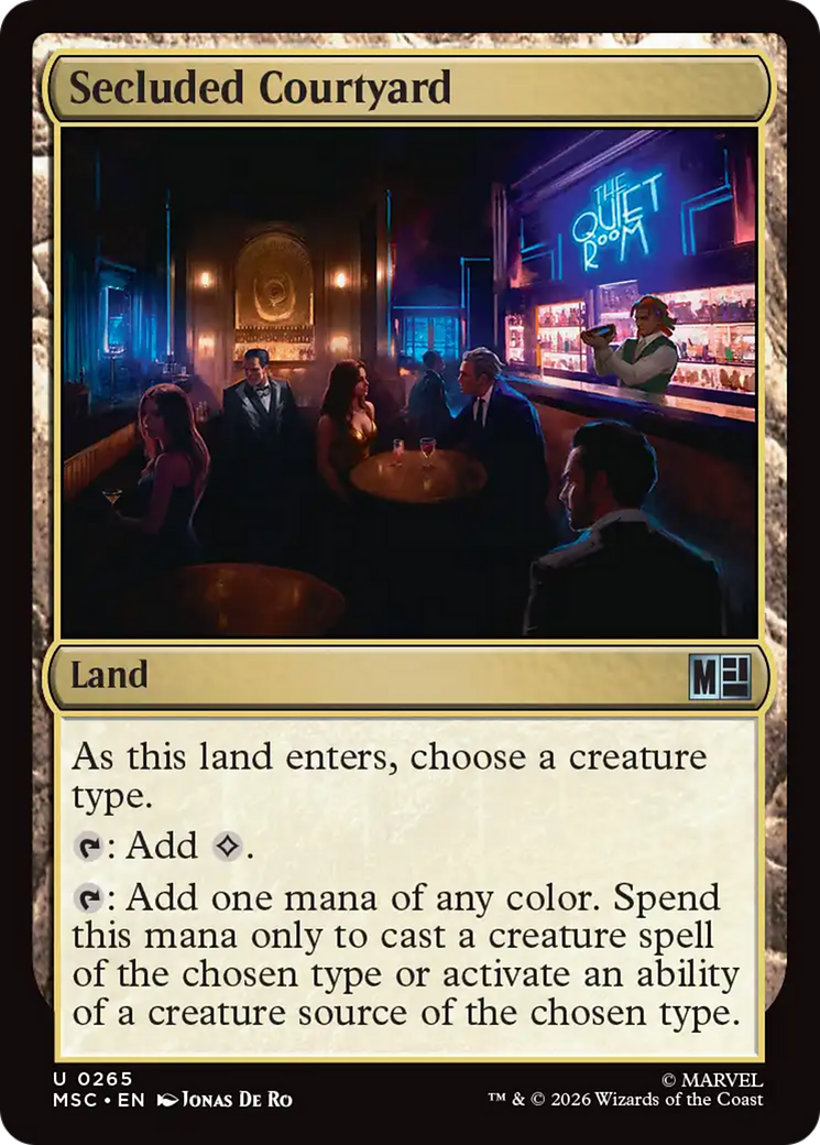Secluded Courtyard [Marvel Super Heroes Commander] | Total Play