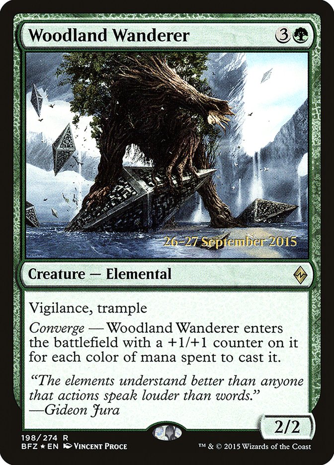 Woodland Wanderer [Battle for Zendikar Prerelease Promos] | Total Play