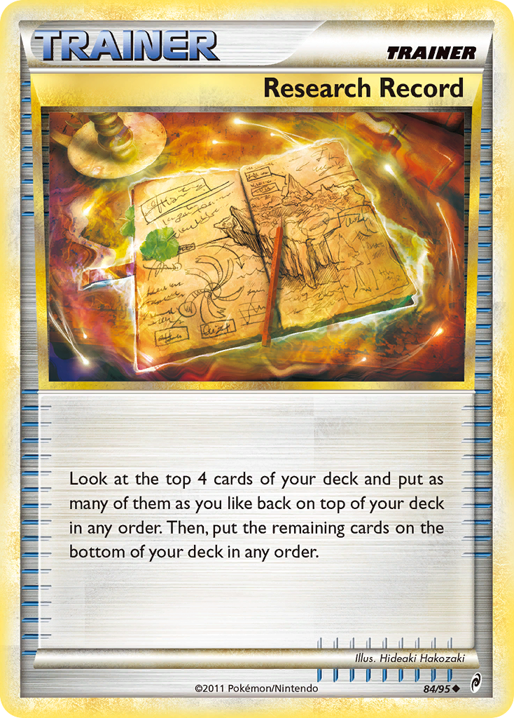Research Record (84/95) [HeartGold & SoulSilver: Call of Legends] | Total Play