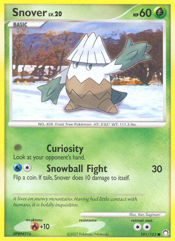 Snover (101/123) [Diamond & Pearl: Mysterious Treasures] | Total Play