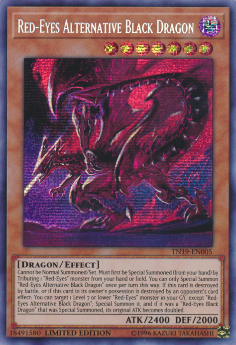 Red-Eyes Alternative Black Dragon [TN19-EN005] Prismatic Secret Rare | Total Play