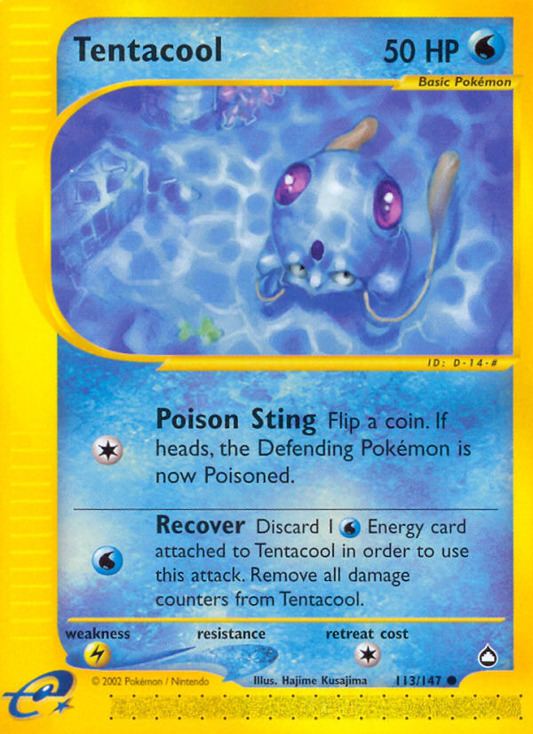 Tentacool (113/147) [Aquapolis] | Total Play
