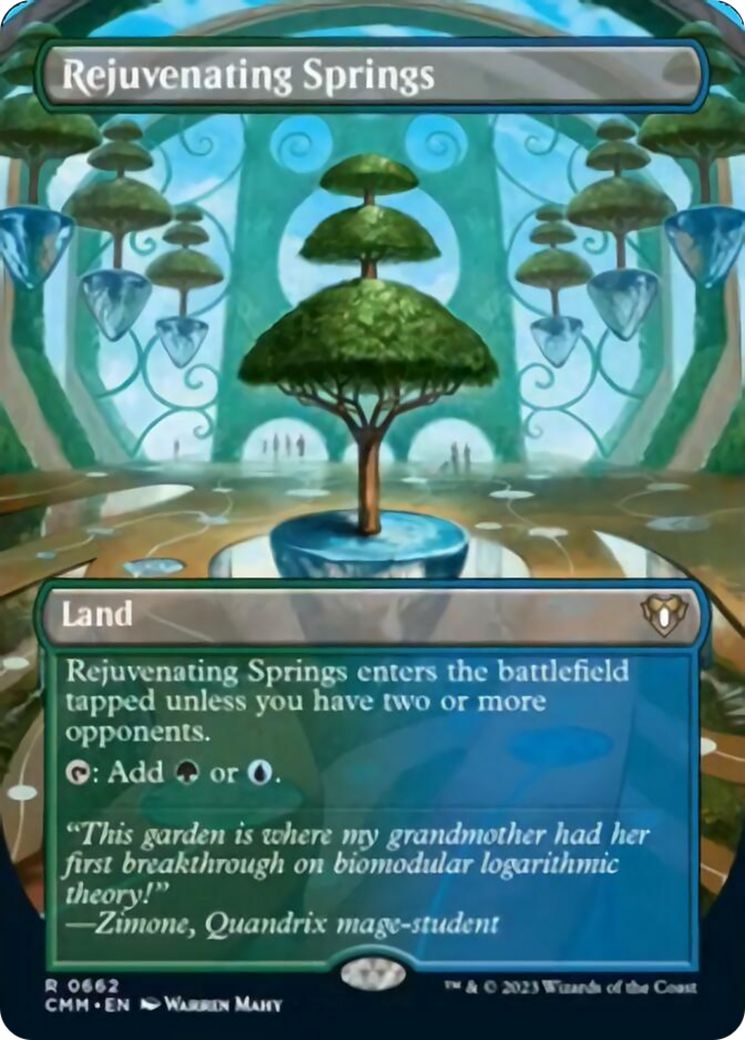Rejuvenating Springs (Borderless Alternate Art) [Commander Masters] | Total Play