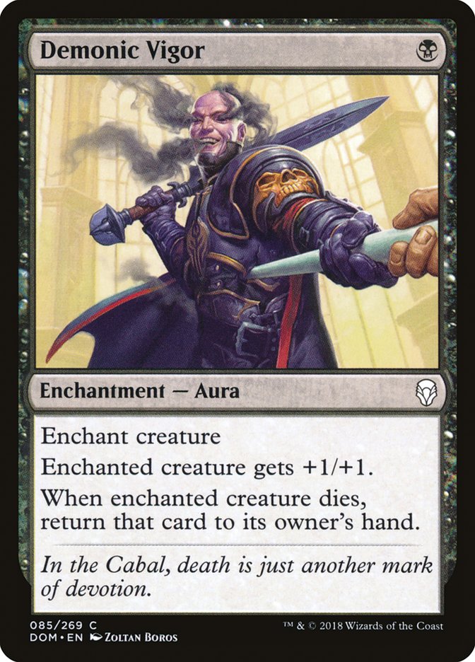 Demonic Vigor [Dominaria] | Total Play