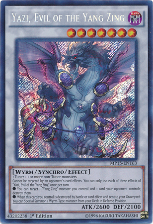 Yazi, Evil of the Yang Zing [MP15-EN163] Secret Rare | Total Play