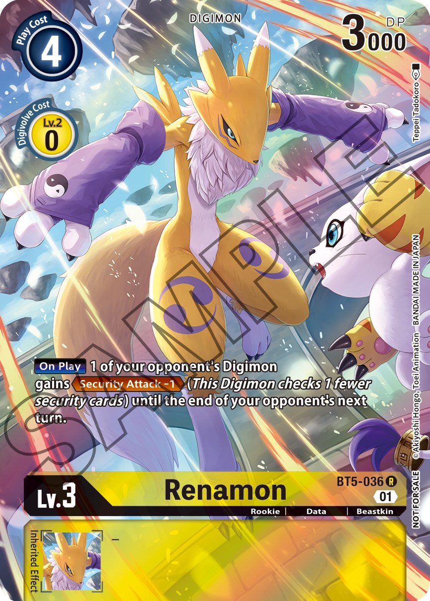 Renamon [BT5-036] (Tamer's Card Set 1) [Battle of Omni Promos] | Total Play