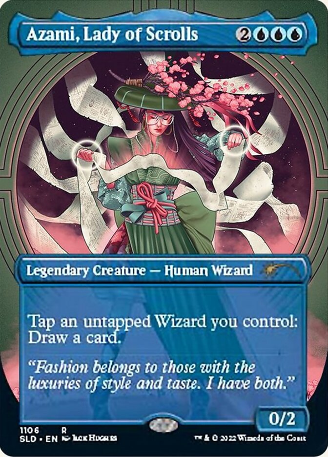 Azami, Lady of Scrolls (Borderless) [Secret Lair Drop Series] | Total Play