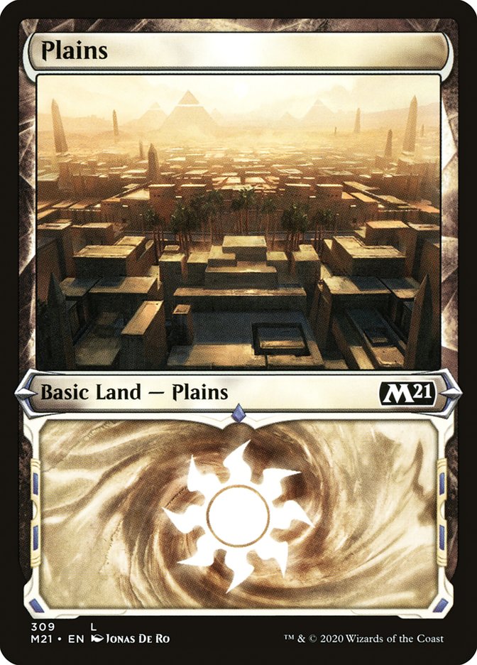Plains (309) (Showcase) [Core Set 2021] | Total Play