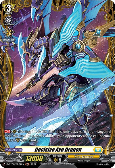 Decisive Axe Dragon (D-BT06/FR22EN) [Blazing Dragon Reborn] | Total Play