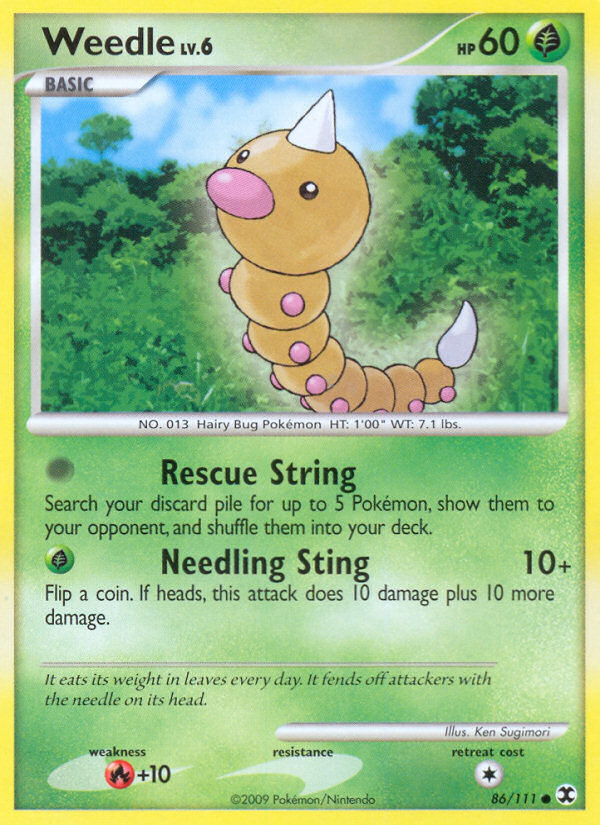 Weedle (86/111) [Platinum: Rising Rivals] | Total Play
