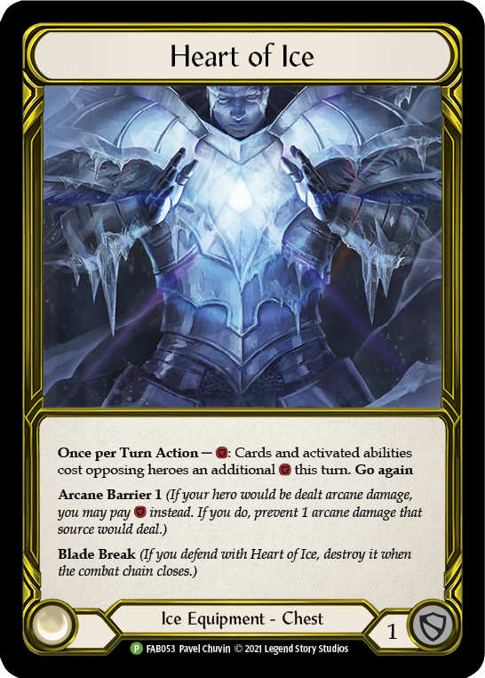 Heart of Ice (Golden) [FAB053] (Promo)  Cold Foil | Total Play