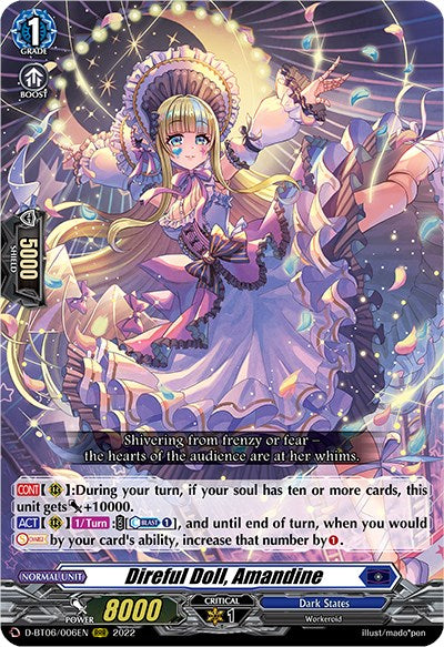 Direful Doll, Amandine (D-BT06/006EN) [Blazing Dragon Reborn] | Total Play