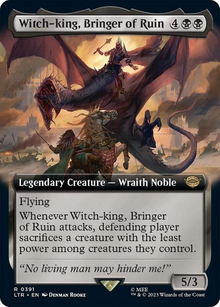 Witch-king, Bringer of Ruin (Extended Alternate Art) [The Lord of the Rings: Tales of Middle-Earth] | Total Play