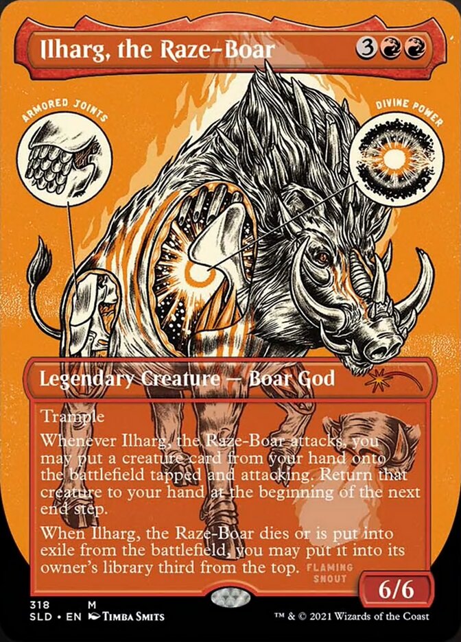 Ilharg, the Raze-Boar (Borderless Foil Etched) [Secret Lair Drop Series] | Total Play