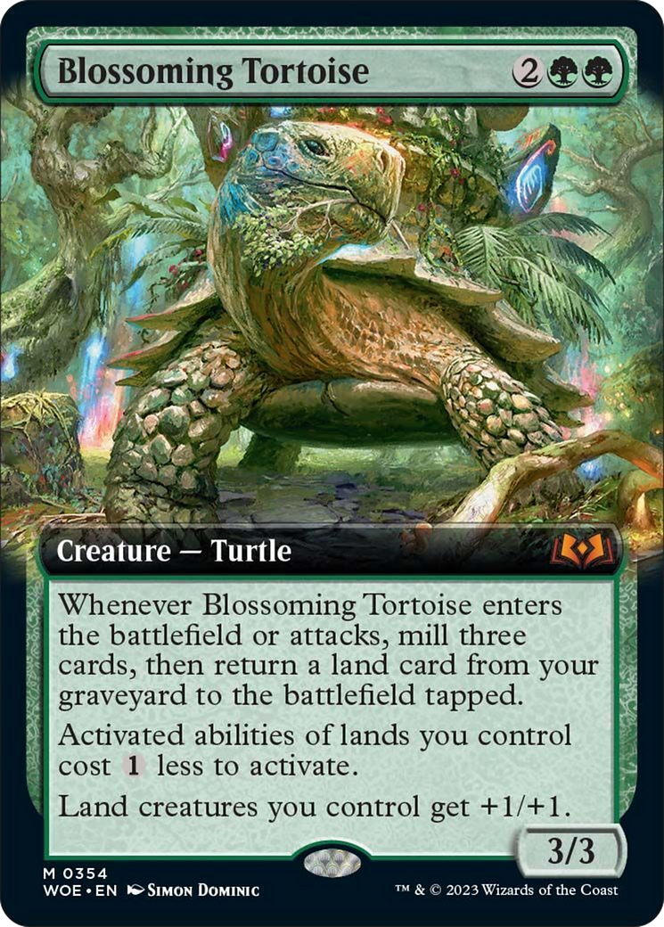 Blossoming Tortoise (Extended Art) [Wilds of Eldraine] | Total Play