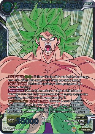 Broly, Explosive Wrath (P-106) [Promotion Cards] | Total Play