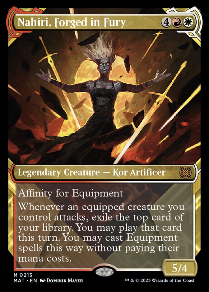 Nahiri, Forged in Fury (Showcase Halo Foil) [March of the Machine: The Aftermath] | Total Play