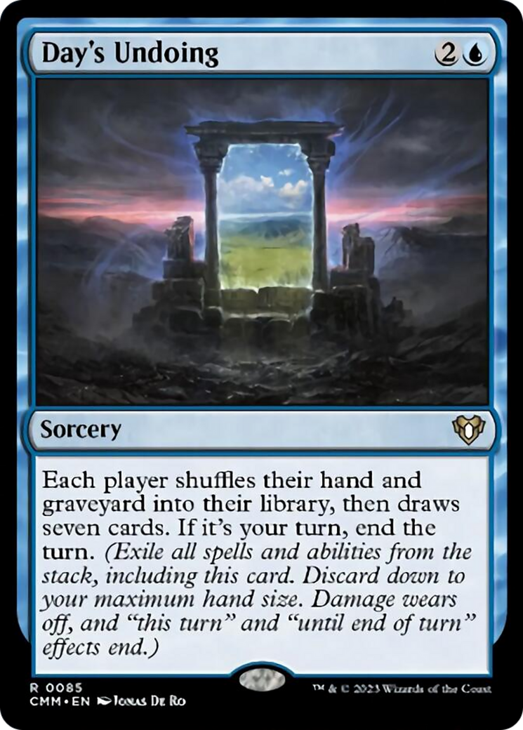 Day's Undoing [Commander Masters] | Total Play