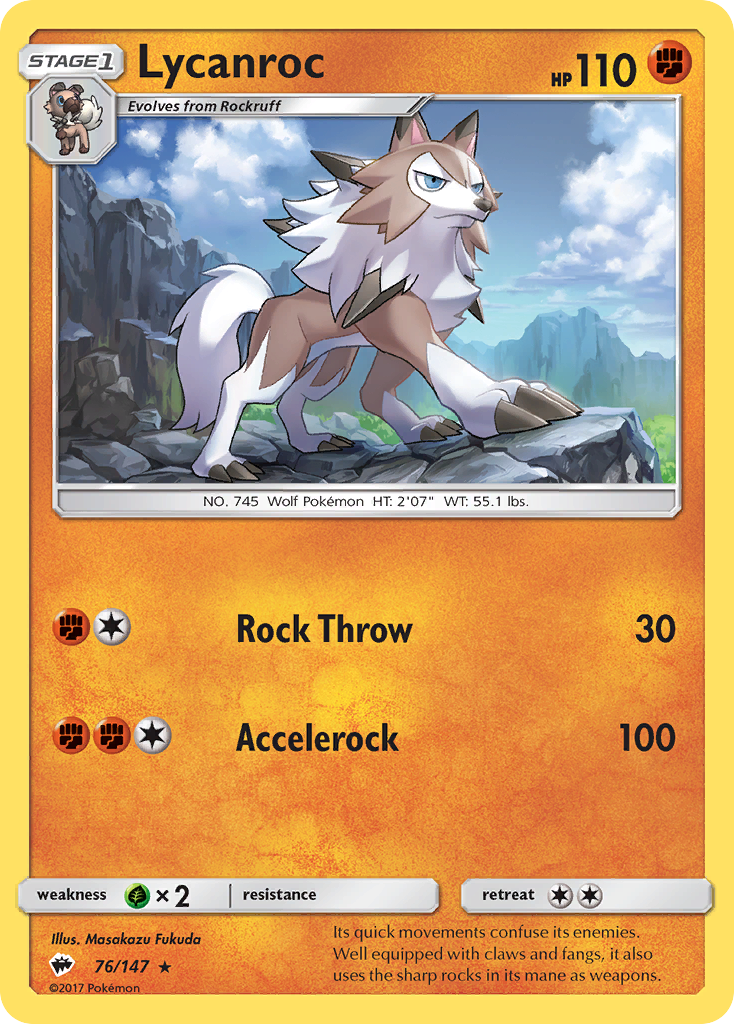 Lycanroc (76/147) [Sun & Moon: Burning Shadows] | Total Play