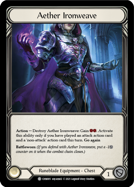 Aether Ironweave [CHN005] (Monarch Chane Blitz Deck) | Total Play