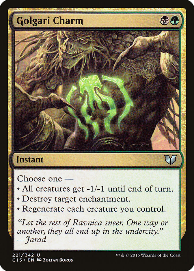 Golgari Charm [Commander 2015] | Total Play