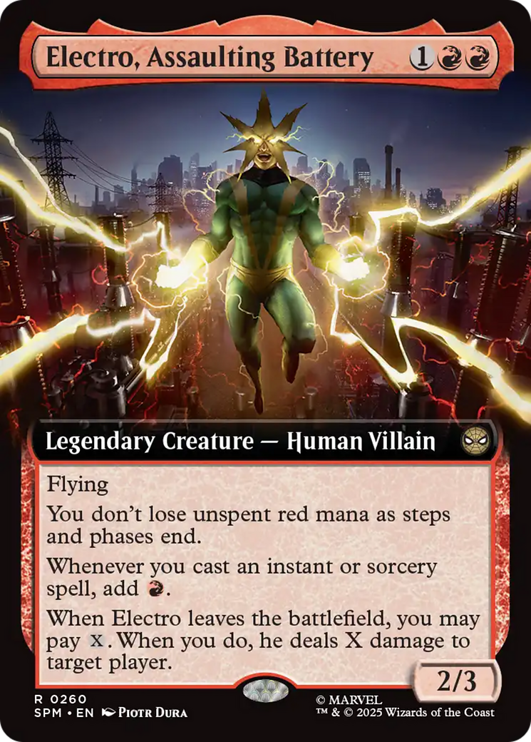 Electro, Assaulting Battery (Extended Art) [Marvel's Spider-Man] | Total Play