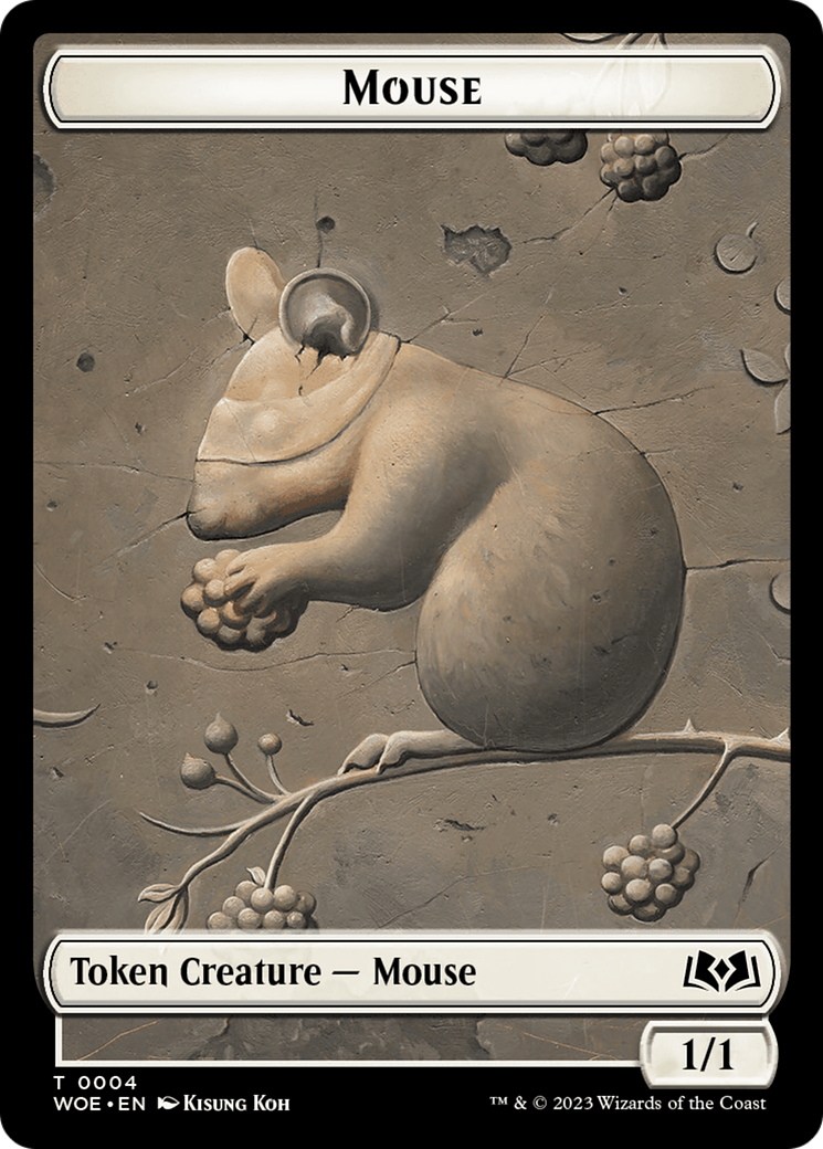 Mouse // Food (0013) Double-Sided Token [Wilds of Eldraine Tokens] | Total Play