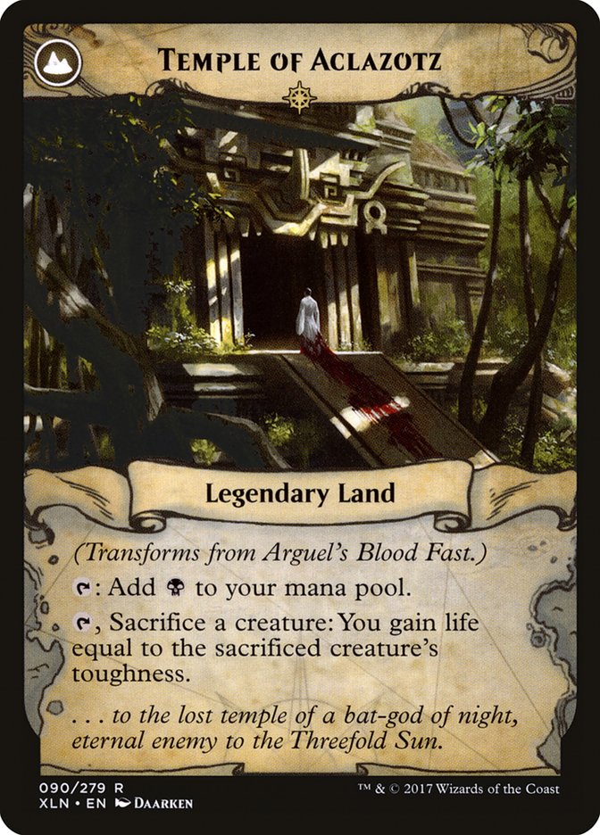Arguel's Blood Fast // Temple of Aclazotz [Ixalan] | Total Play