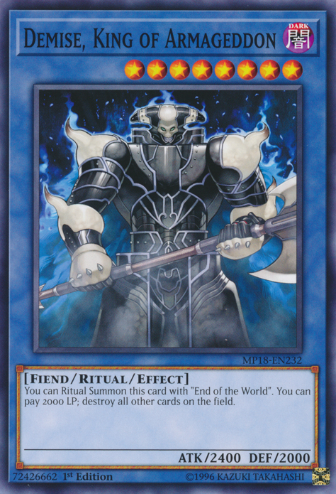 Demise, King of Armageddon [MP18-EN232] Common | Total Play