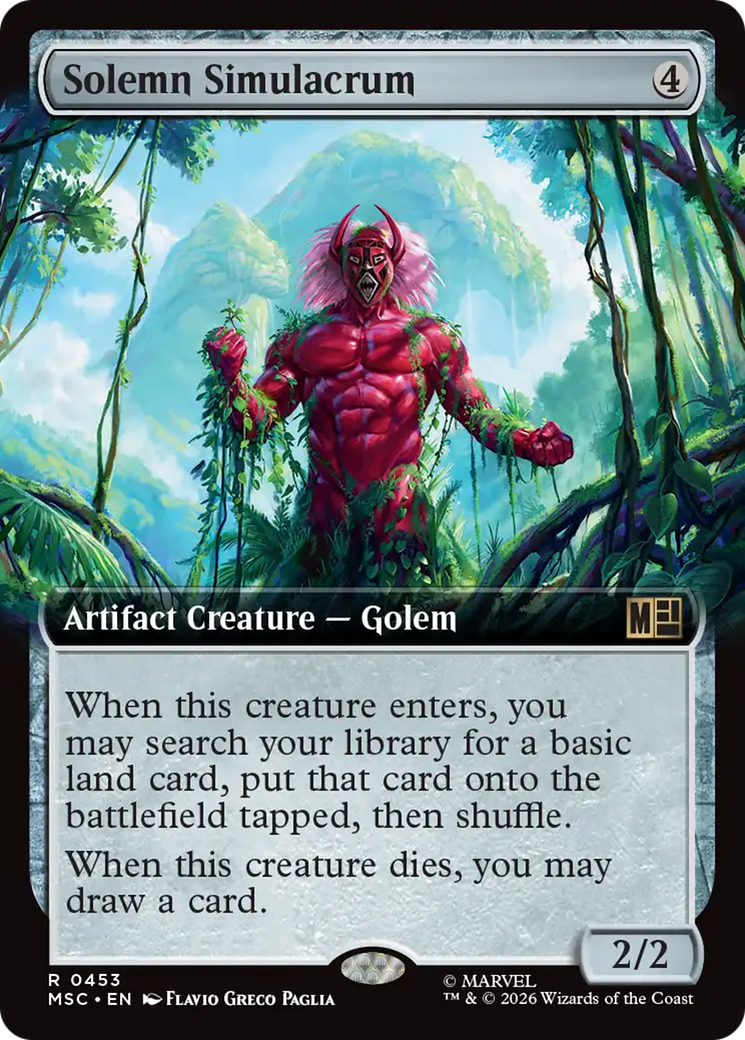 Solemn Simulacrum (Extended Art) [Marvel Super Heroes Commander] | Total Play