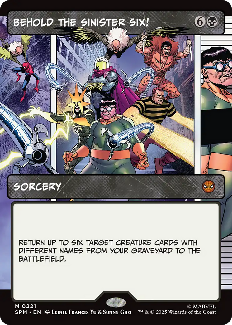 Behold the Sinister Six! (Borderless) [Marvel's Spider-Man] | Total Play