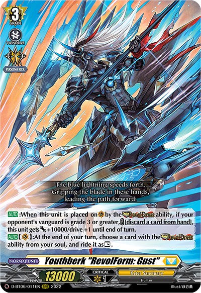 Youthberk "RevolForm: Gust" (D-BT06/011EN) [Blazing Dragon Reborn] | Total Play