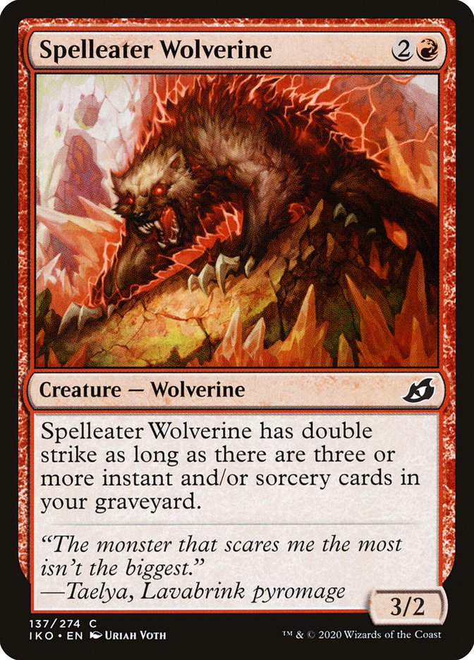 Spelleater Wolverine [Ikoria: Lair of Behemoths] | Total Play