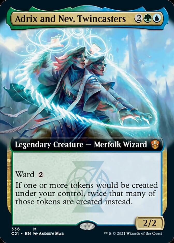 Adrix and Nev, Twincasters (Extended Art) [Commander 2021] | Total Play