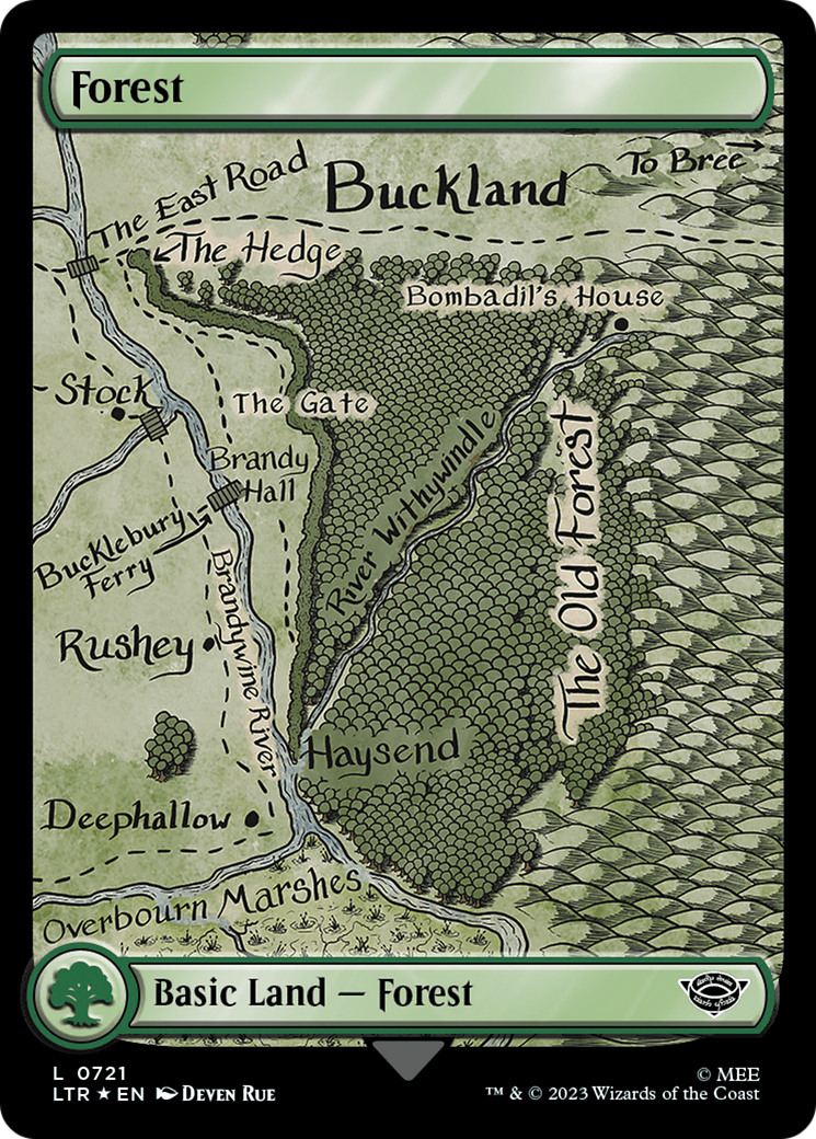 Forest (0721) (Surge Foil) [The Lord of the Rings: Tales of Middle-Earth] | Total Play