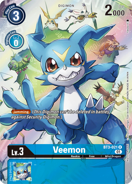 Veemon [BT3-021] (1-Year Anniversary Box Topper) [Promotional Cards] | Total Play