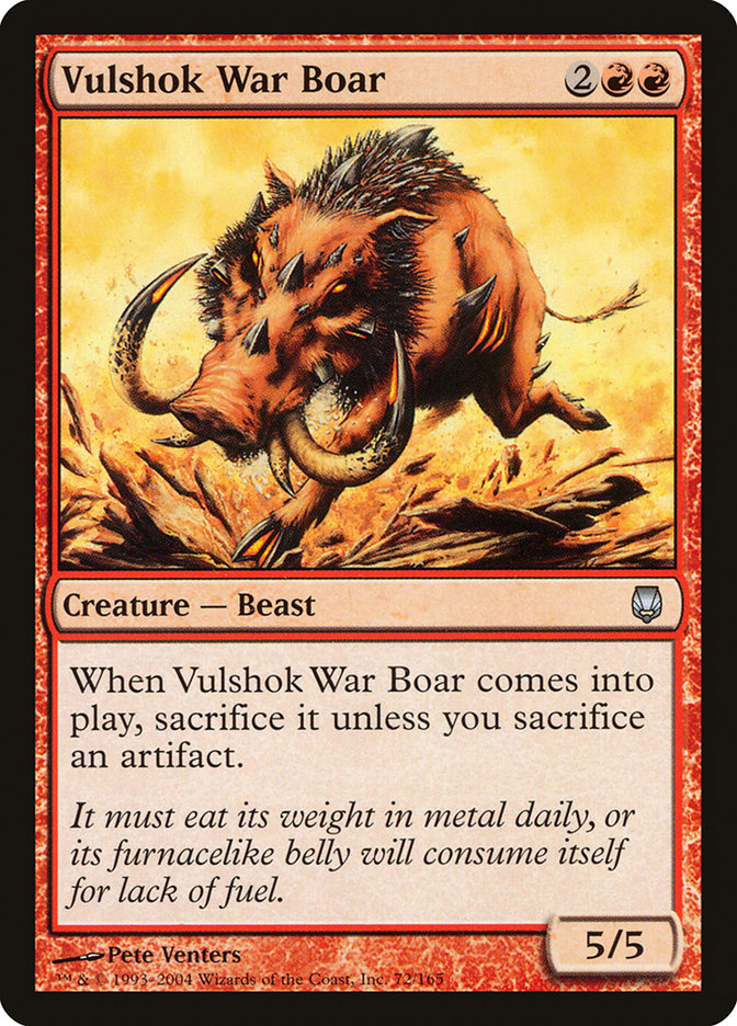 Vulshok War Boar [Darksteel] | Total Play