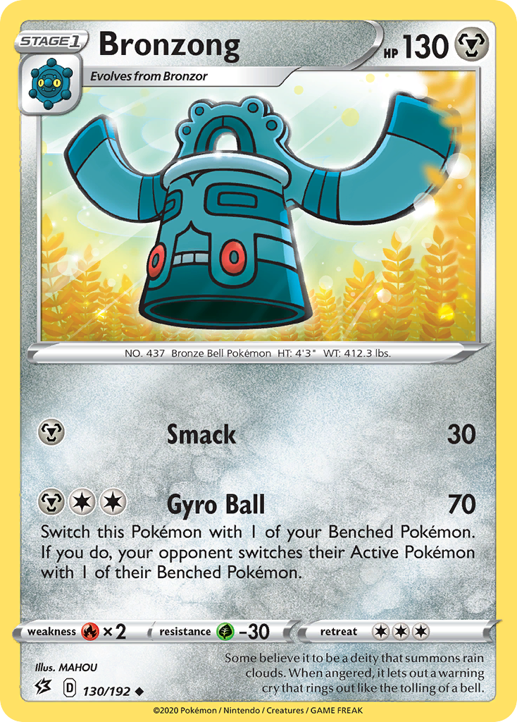 Bronzong (130/192) [Sword & Shield: Rebel Clash] | Total Play