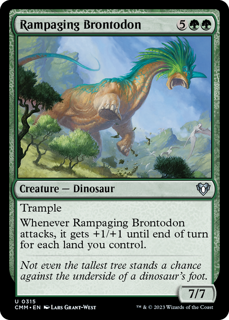 Rampaging Brontodon [Commander Masters] | Total Play