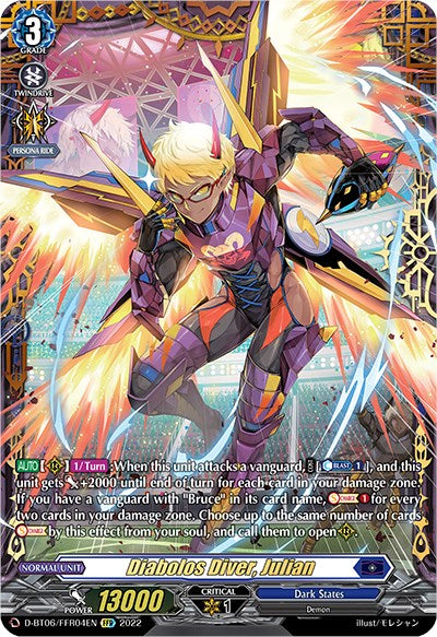 Diabolos Diver, Julian (D-BT06/FFR04EN) [Blazing Dragon Reborn] | Total Play