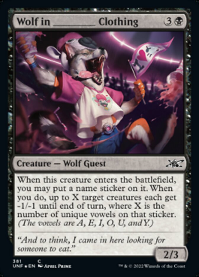 Wolf in _____ Clothing (Galaxy Foil) [Unfinity] | Total Play