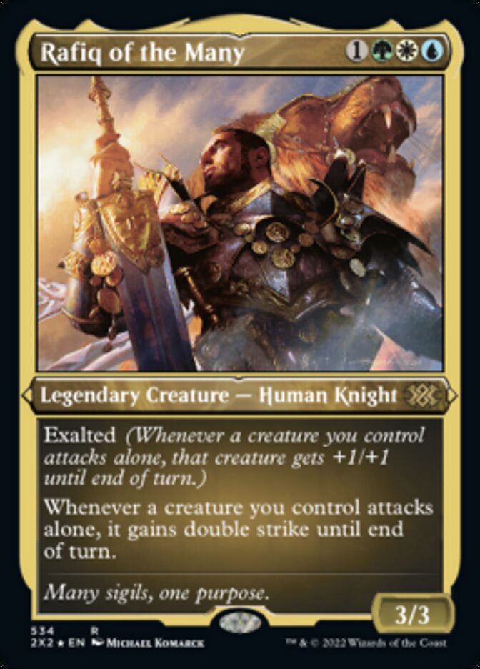 Rafiq of the Many (Foil Etched) [Double Masters 2022] | Total Play