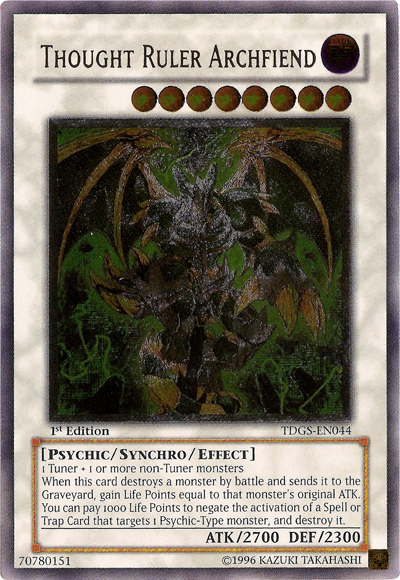 Thought Ruler Archfiend [TDGS-EN044] Ultimate Rare | Total Play