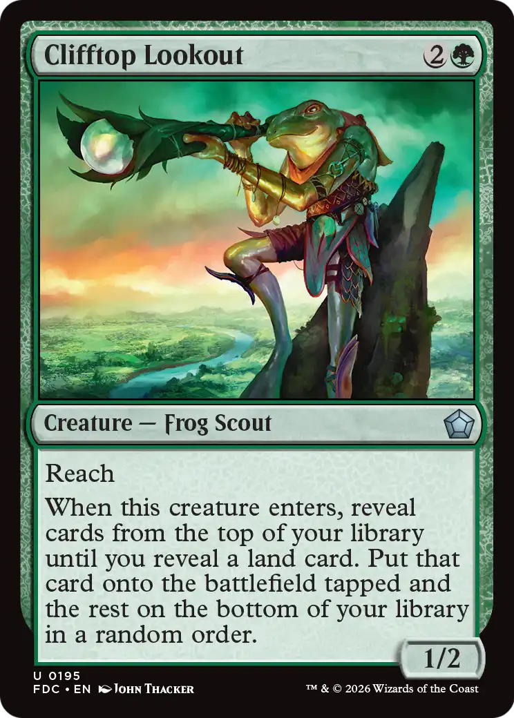 Clifftop Lookout [Foundations Commander] | Total Play