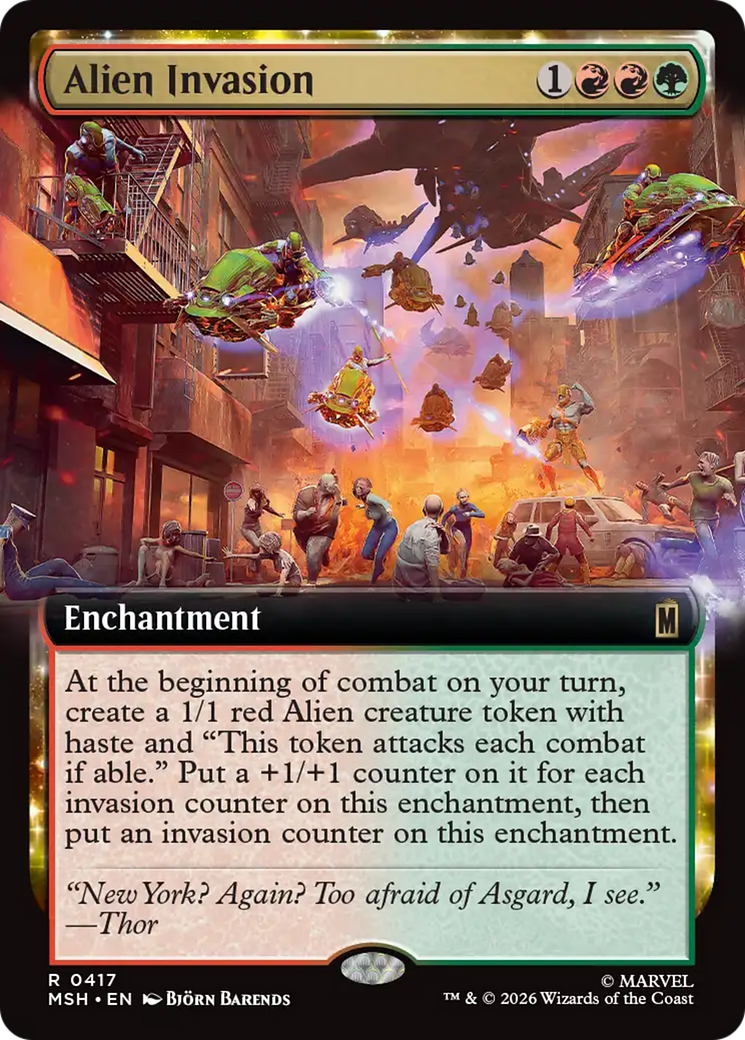 Alien Invasion (Extended Art) [Marvel Super Heroes] | Total Play